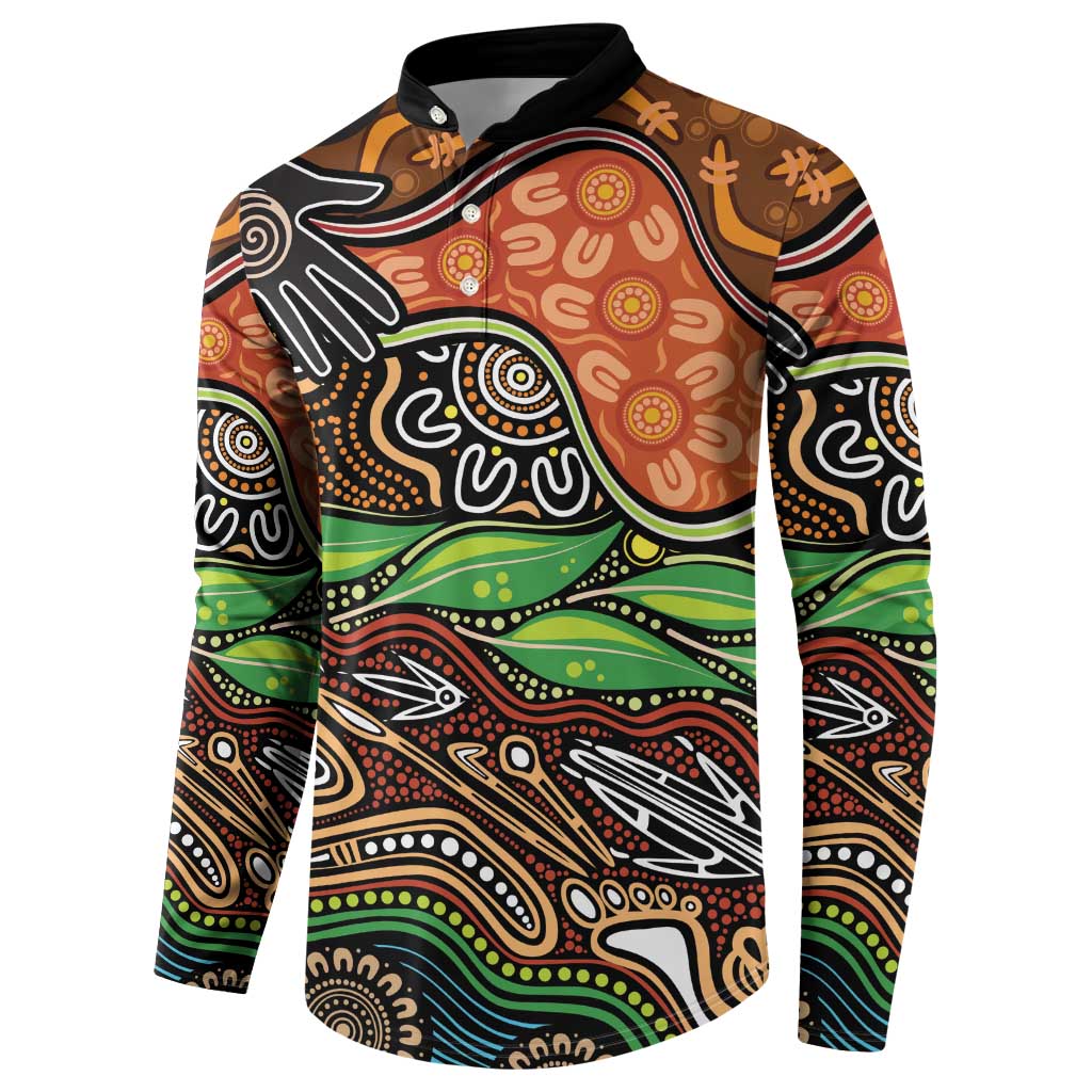 Thriving Together NAIDOC 2025 Button Sweatshirt Aboriginal Indigenous Art