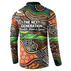 Thriving Together NAIDOC 2025 Button Sweatshirt Aboriginal Indigenous Art