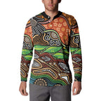 Thriving Together NAIDOC 2025 Button Sweatshirt Aboriginal Indigenous Art