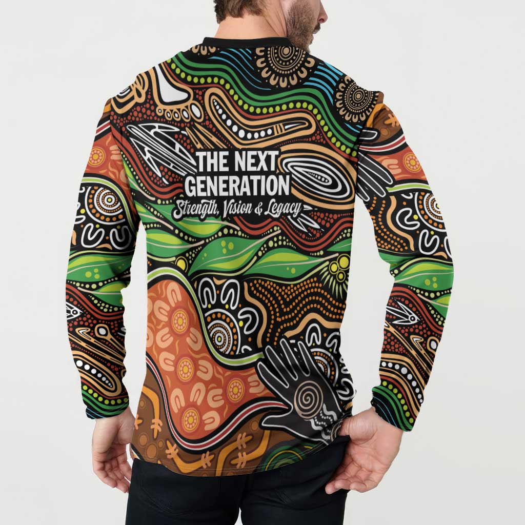 Thriving Together NAIDOC 2025 Button Sweatshirt Aboriginal Indigenous Art