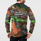 Thriving Together NAIDOC 2025 Button Sweatshirt Aboriginal Indigenous Art