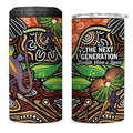 Thriving Together NAIDOC 2025 4 in 1 Can Cooler Tumbler Aboriginal Indigenous Art