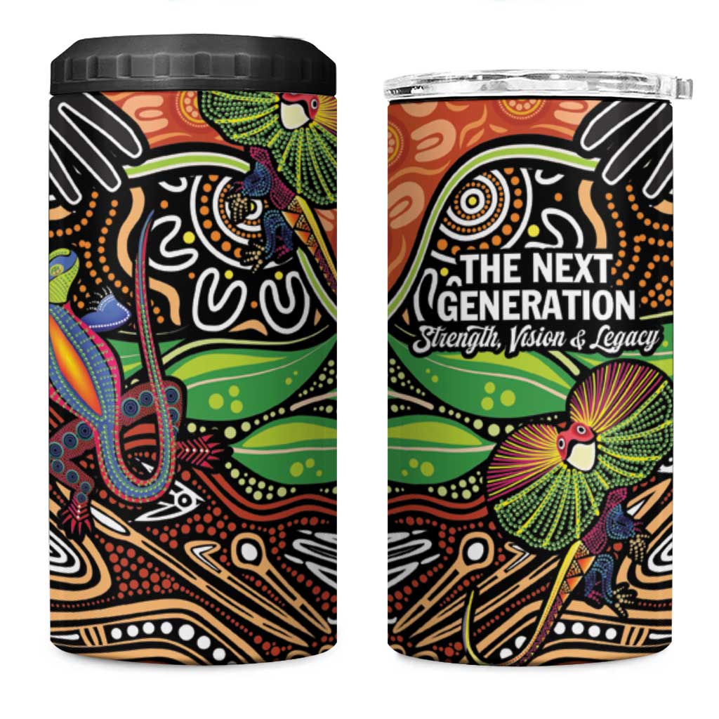 Thriving Together NAIDOC 2025 4 in 1 Can Cooler Tumbler Aboriginal Indigenous Art