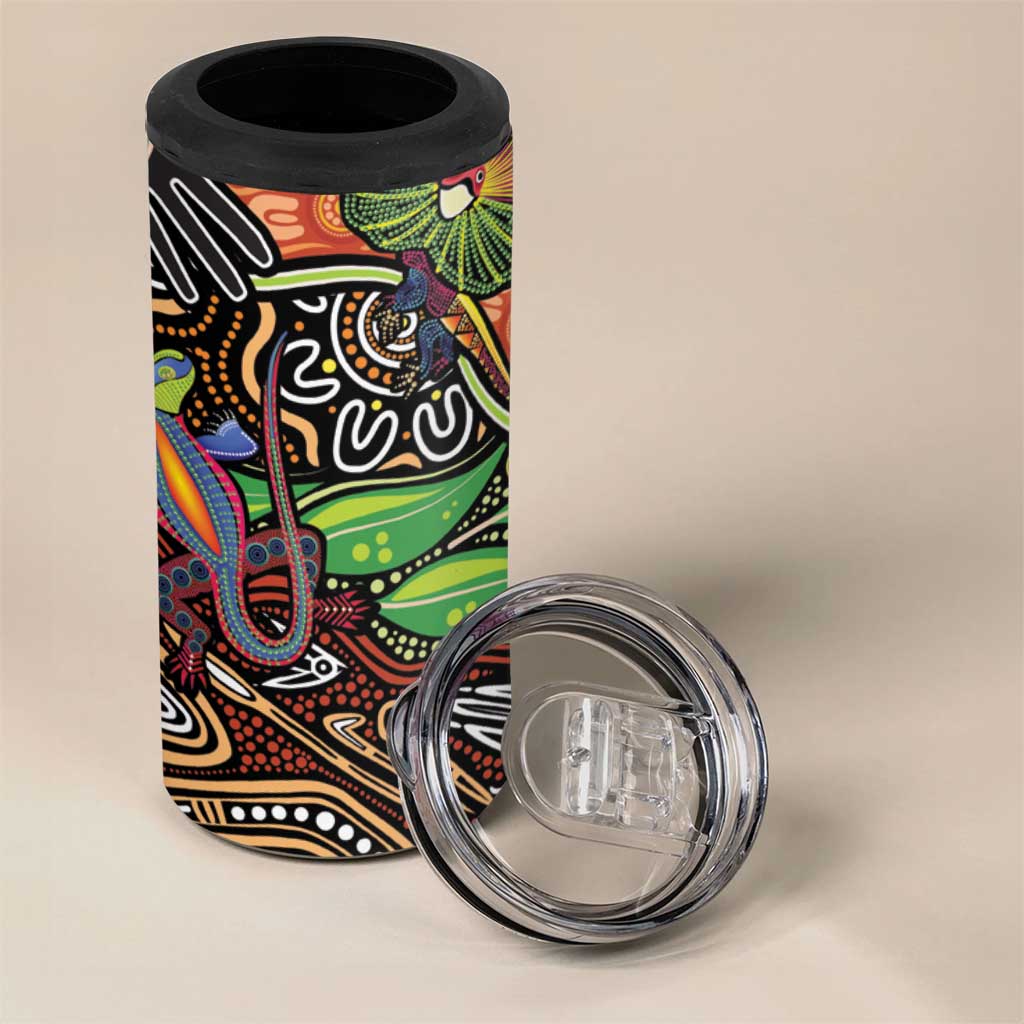 Thriving Together NAIDOC 2025 4 in 1 Can Cooler Tumbler Aboriginal Indigenous Art