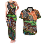 Thriving Together NAIDOC 2025 Couples Matching Tank Maxi Dress and Hawaiian Shirt Aboriginal Indigenous Art
