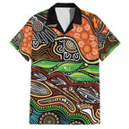 Thriving Together NAIDOC 2025 Family Matching Long Sleeve Bodycon Dress and Hawaiian Shirt Aboriginal Indigenous Art