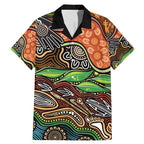 Thriving Together NAIDOC 2025 Family Matching Mermaid Dress and Hawaiian Shirt Aboriginal Indigenous Art