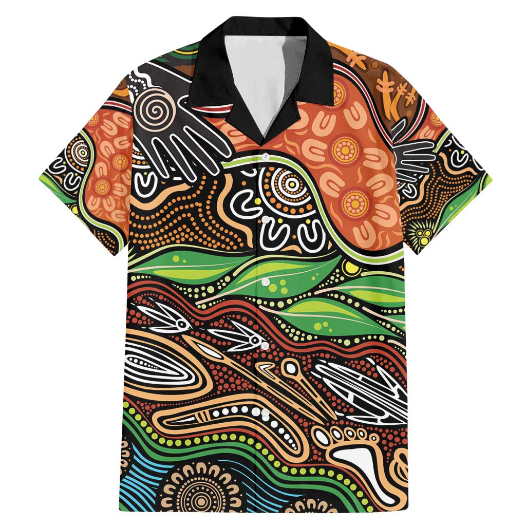 Thriving Together NAIDOC 2025 Family Matching Mermaid Dress and Hawaiian Shirt Aboriginal Indigenous Art