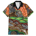 Thriving Together NAIDOC 2025 Family Matching Short Sleeve Bodycon Dress and Hawaiian Shirt Aboriginal Indigenous Art