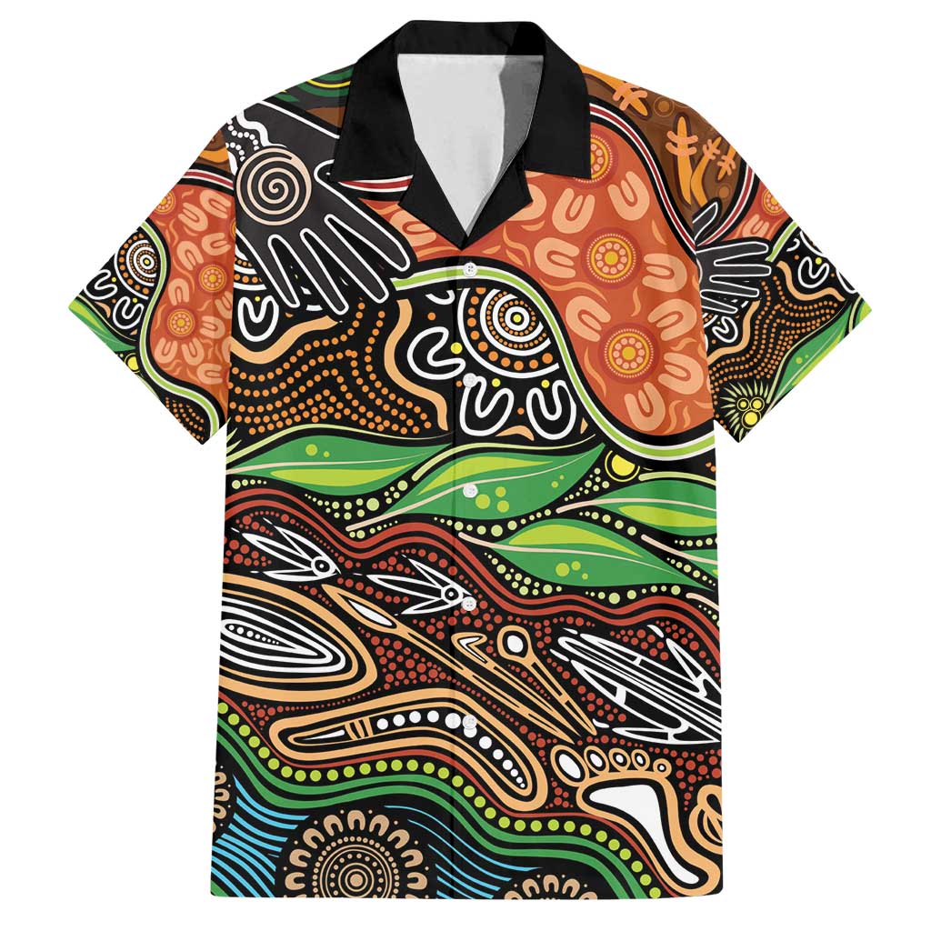 Thriving Together NAIDOC 2025 Family Matching Summer Maxi Dress and Hawaiian Shirt Aboriginal Indigenous Art