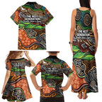 Thriving Together NAIDOC 2025 Family Matching Tank Maxi Dress and Hawaiian Shirt Aboriginal Indigenous Art