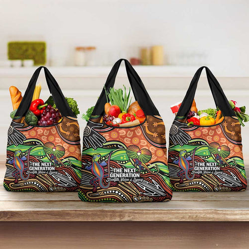 Thriving Together NAIDOC 2025 Grocery Bag Aboriginal Indigenous Art