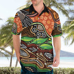 Thriving Together NAIDOC 2025 Hawaiian Shirt Aboriginal Indigenous Art