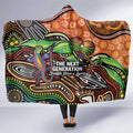 Thriving Together NAIDOC 2025 Hooded Blanket Aboriginal Indigenous Art