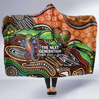 Thriving Together NAIDOC 2025 Hooded Blanket Aboriginal Indigenous Art