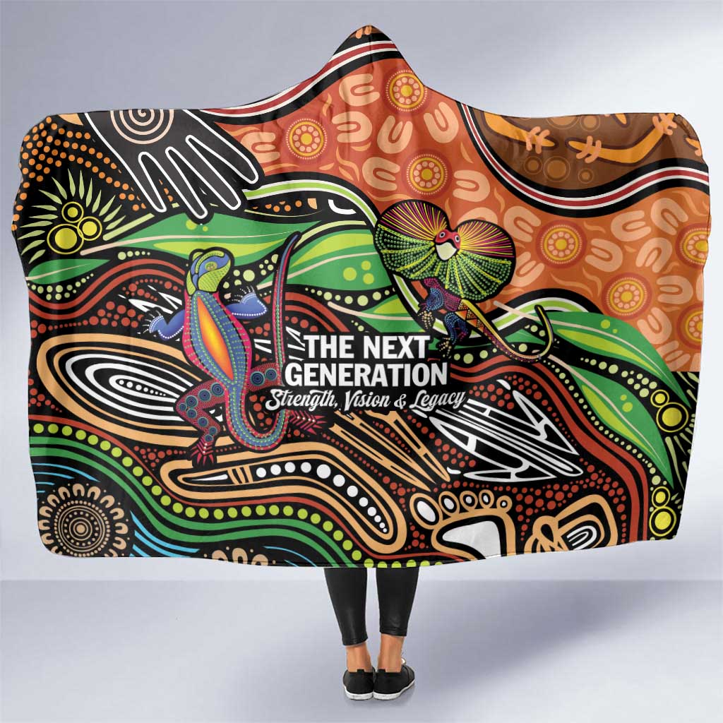 Thriving Together NAIDOC 2025 Hooded Blanket Aboriginal Indigenous Art