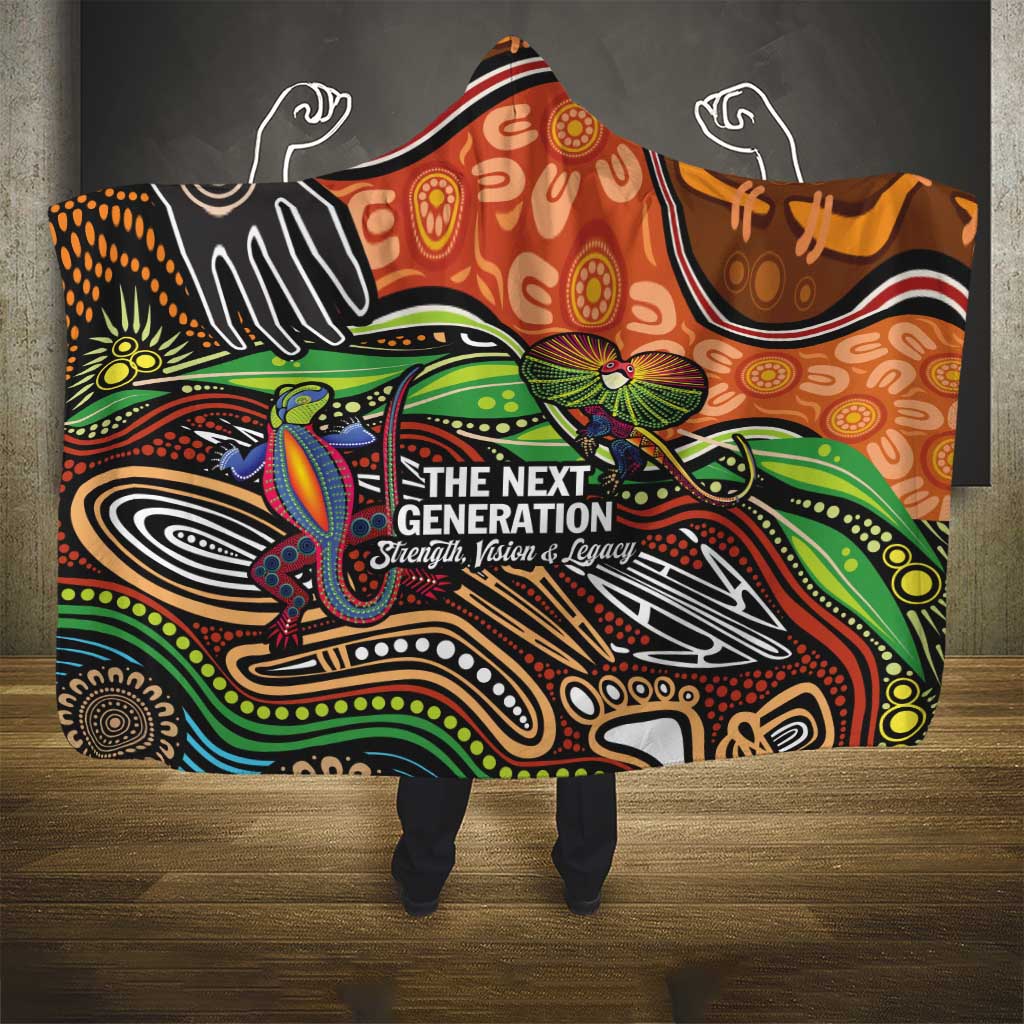 Thriving Together NAIDOC 2025 Hooded Blanket Aboriginal Indigenous Art