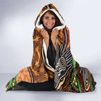 Thriving Together NAIDOC 2025 Hooded Blanket Aboriginal Indigenous Art
