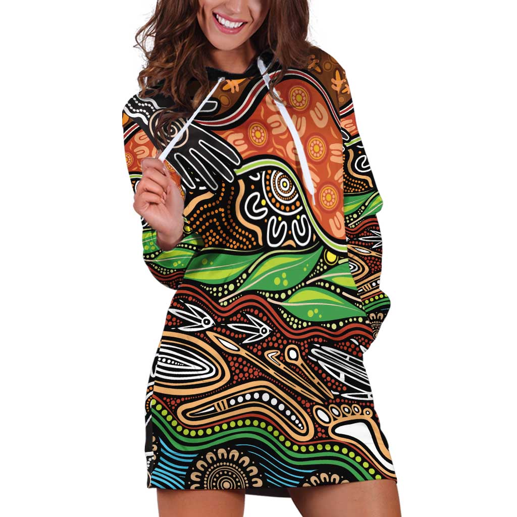 Thriving Together NAIDOC 2025 Hoodie Dress Aboriginal Indigenous Art