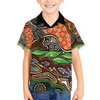 Thriving Together NAIDOC 2025 Kid Hawaiian Shirt Aboriginal Indigenous Art