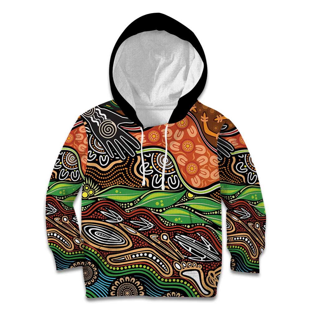 Thriving Together NAIDOC 2025 Kid Hoodie Aboriginal Indigenous Art