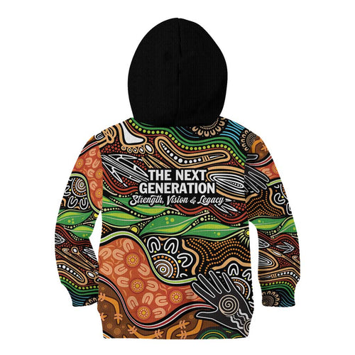 Thriving Together NAIDOC 2025 Kid Hoodie Aboriginal Indigenous Art