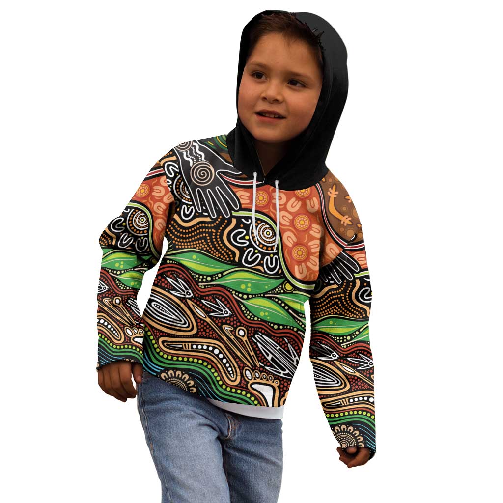 Thriving Together NAIDOC 2025 Kid Hoodie Aboriginal Indigenous Art
