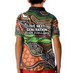Thriving Together NAIDOC 2025 Kid Polo Shirt Aboriginal Indigenous Art