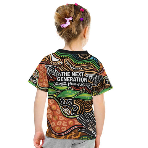 Thriving Together NAIDOC 2025 Kid T Shirt Aboriginal Indigenous Art