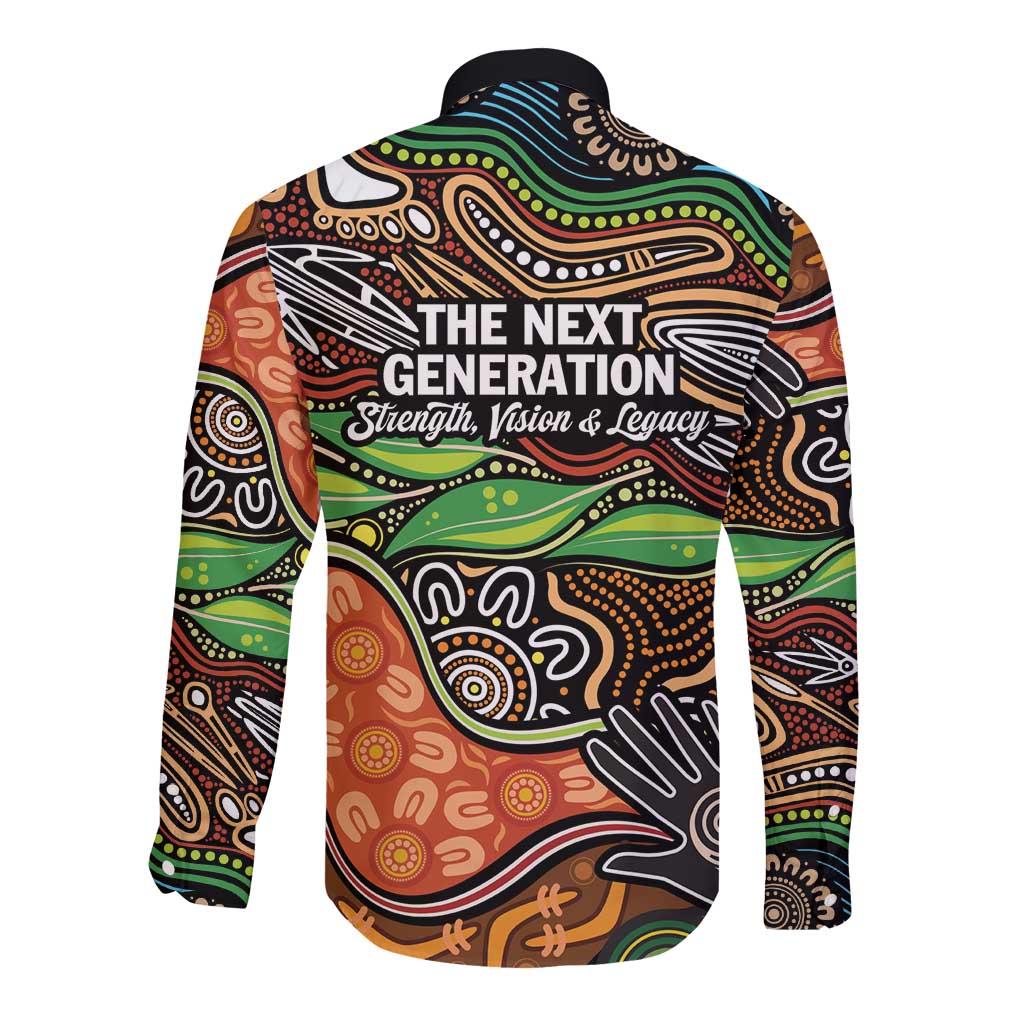 Thriving Together NAIDOC 2025 Long Sleeve Button Shirt Aboriginal Indigenous Art