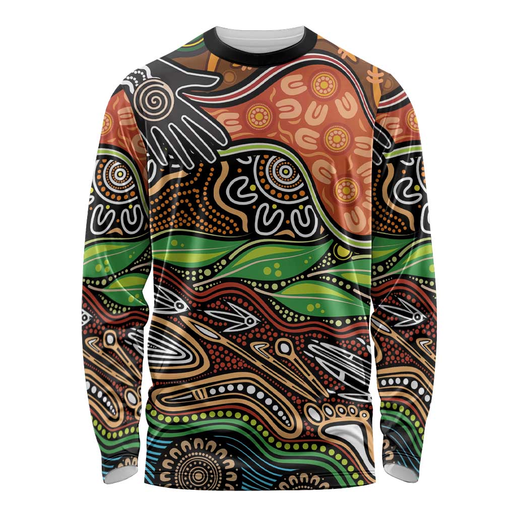 Thriving Together NAIDOC 2025 Long Sleeve Shirt Aboriginal Indigenous Art