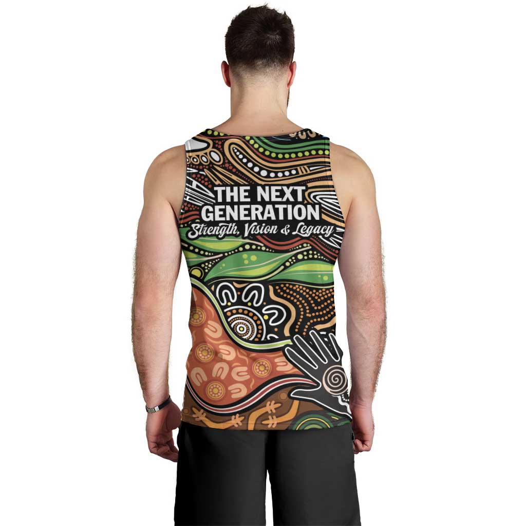 Thriving Together NAIDOC 2025 Men Tank Top Aboriginal Indigenous Art