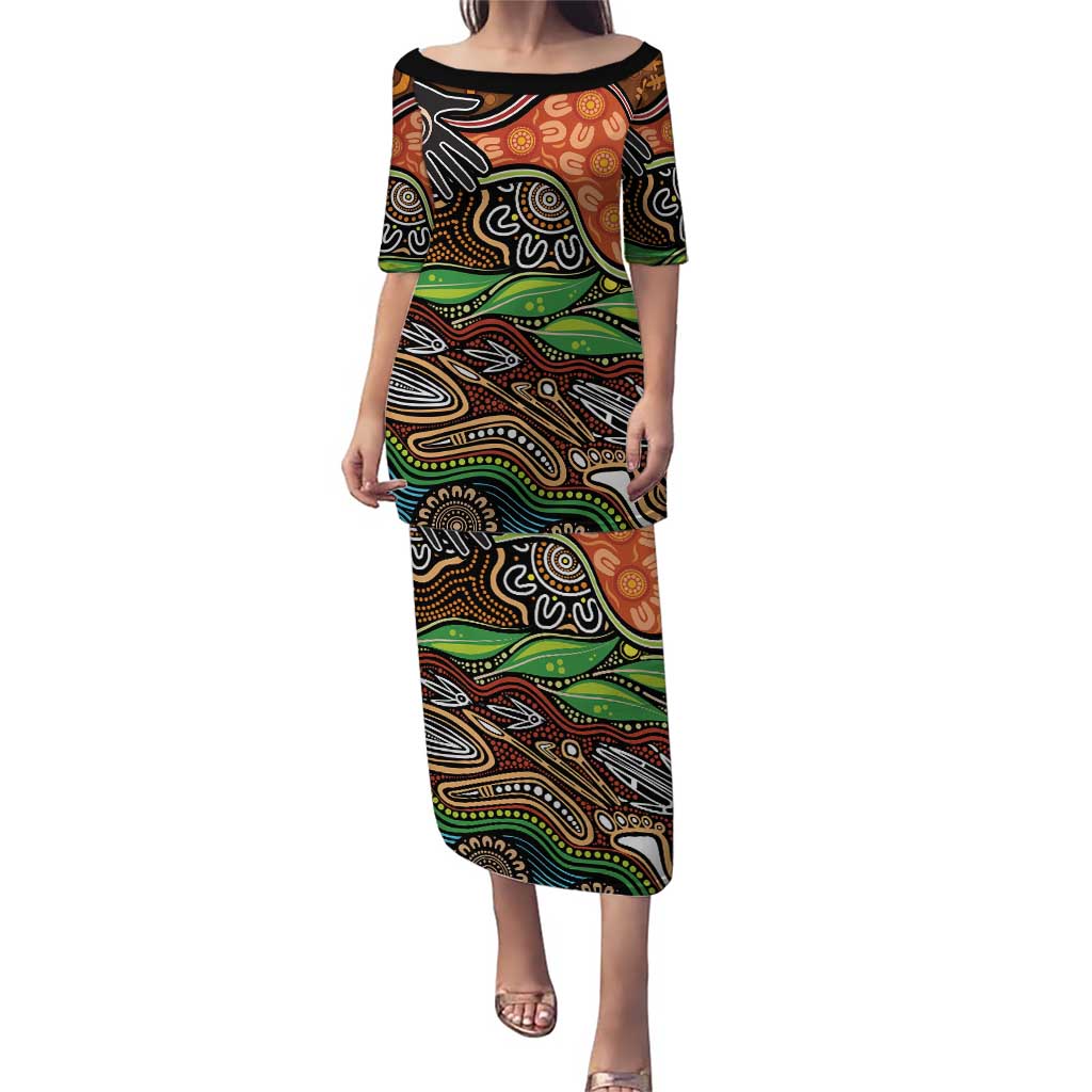 Thriving Together NAIDOC 2025 Puletasi Aboriginal Indigenous Art