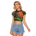 Thriving Together NAIDOC 2025 Raglan Cropped T Shirt Aboriginal Indigenous Art