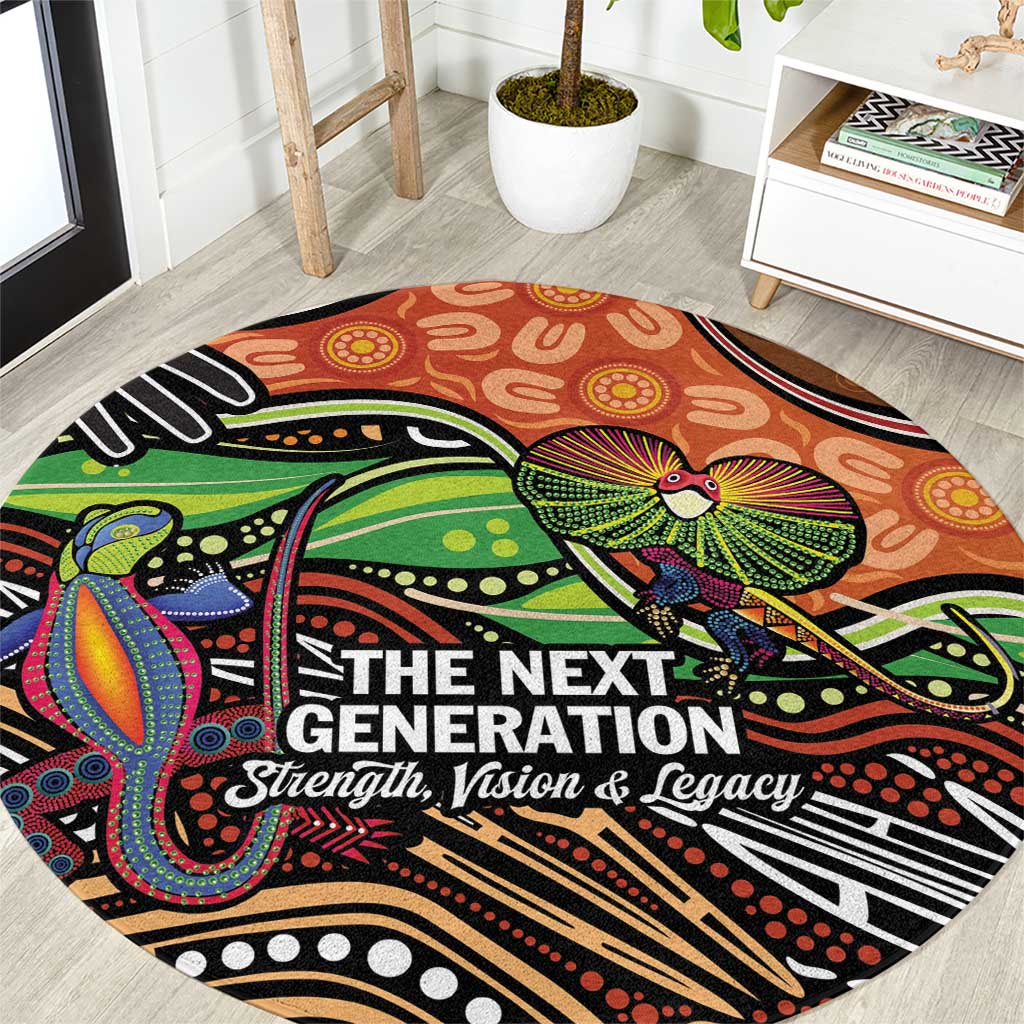 Thriving Together NAIDOC 2025 Round Carpet Aboriginal Indigenous Art