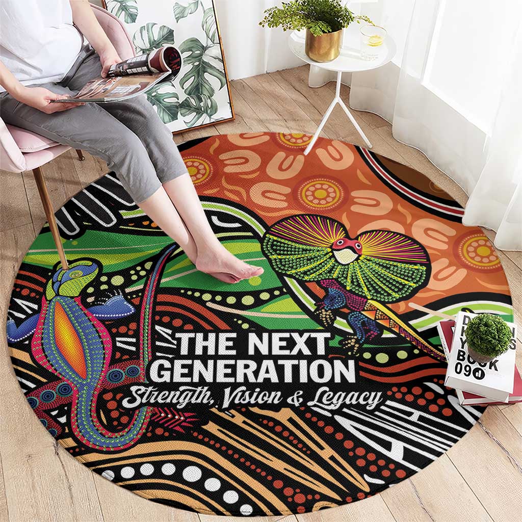 Thriving Together NAIDOC 2025 Round Carpet Aboriginal Indigenous Art