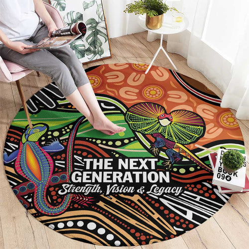 Thriving Together NAIDOC 2025 Round Carpet Aboriginal Indigenous Art