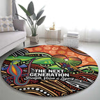 Thriving Together NAIDOC 2025 Round Carpet Aboriginal Indigenous Art