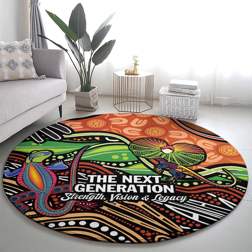 Thriving Together NAIDOC 2025 Round Carpet Aboriginal Indigenous Art