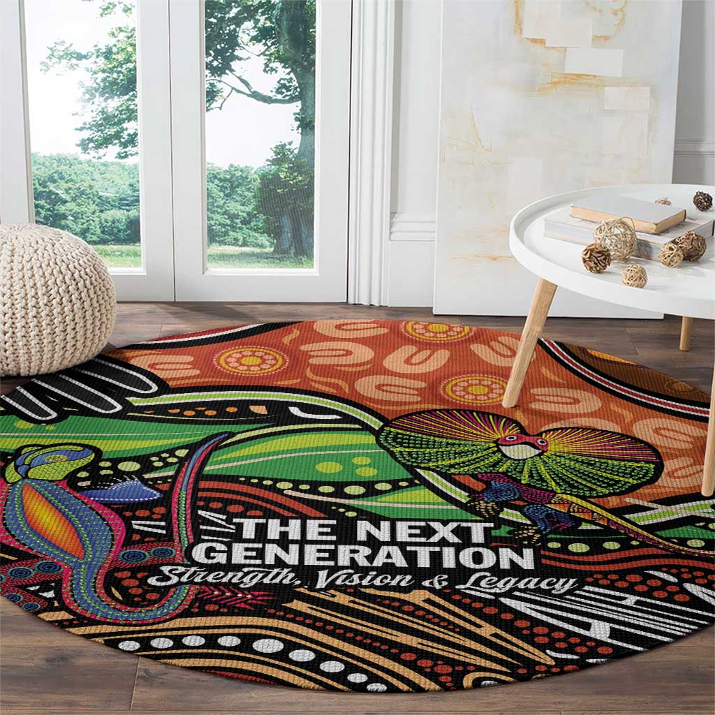 Thriving Together NAIDOC 2025 Round Carpet Aboriginal Indigenous Art