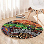 Thriving Together NAIDOC 2025 Round Carpet Aboriginal Indigenous Art
