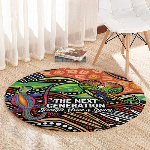 Thriving Together NAIDOC 2025 Round Carpet Aboriginal Indigenous Art