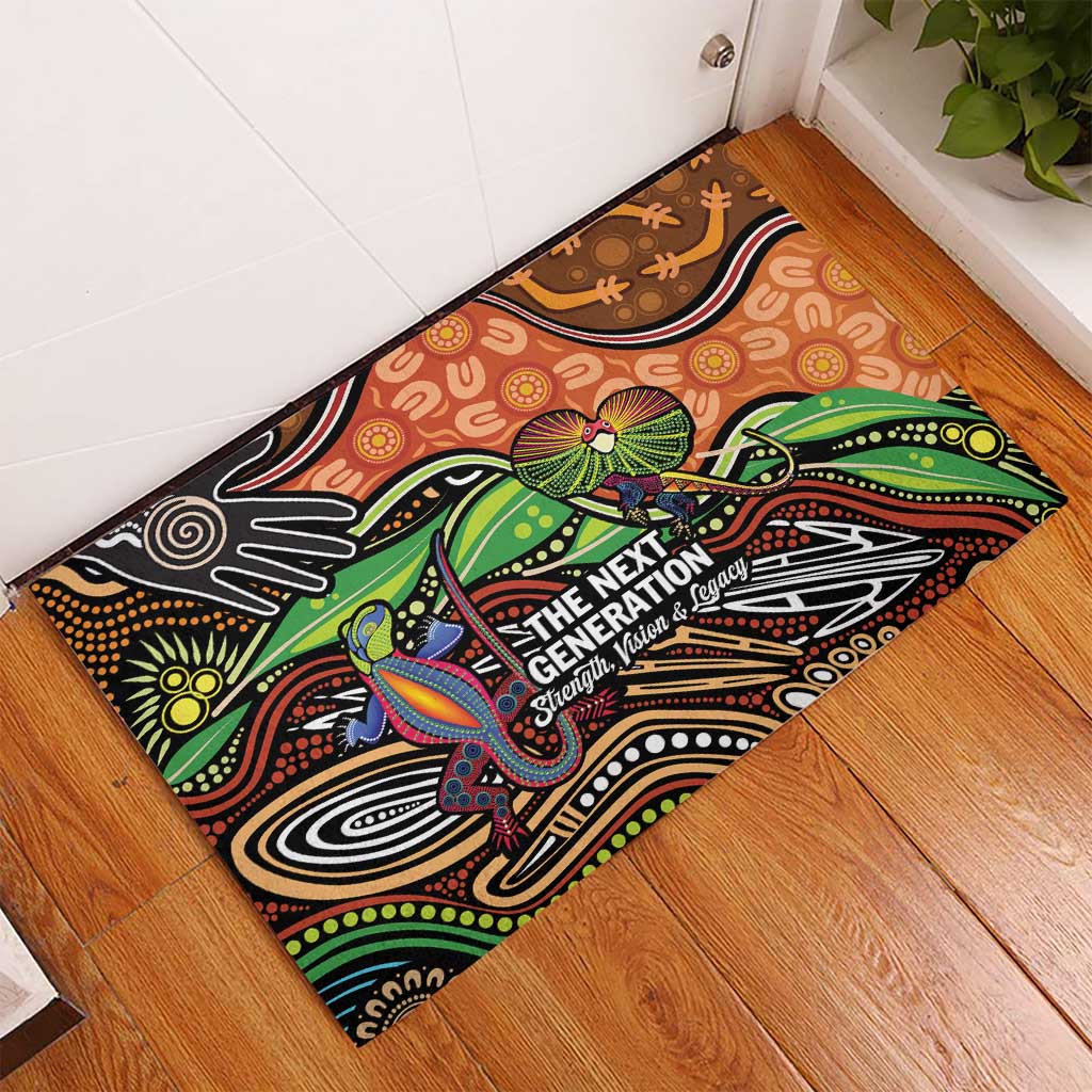 Thriving Together NAIDOC 2025 Rubber Doormat Aboriginal Indigenous Art