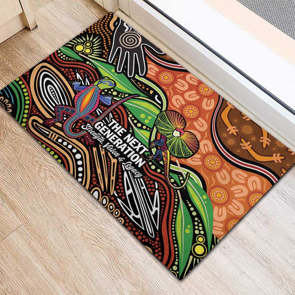Thriving Together NAIDOC 2025 Rubber Doormat Aboriginal Indigenous Art