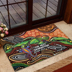 Thriving Together NAIDOC 2025 Rubber Doormat Aboriginal Indigenous Art
