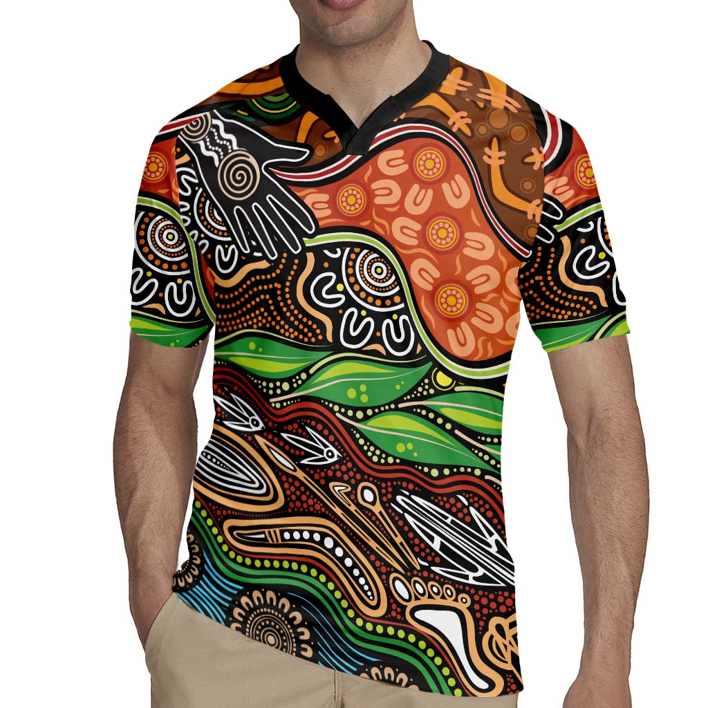 Thriving Together NAIDOC 2025 Rugby Jersey Aboriginal Indigenous Art