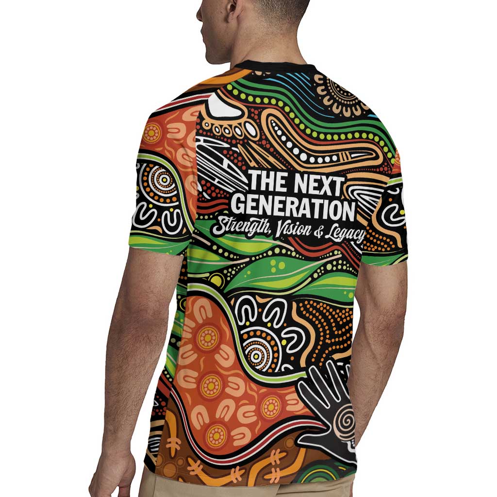Thriving Together NAIDOC 2025 Rugby Jersey Aboriginal Indigenous Art