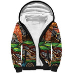 Thriving Together NAIDOC 2025 Sherpa Hoodie Aboriginal Indigenous Art