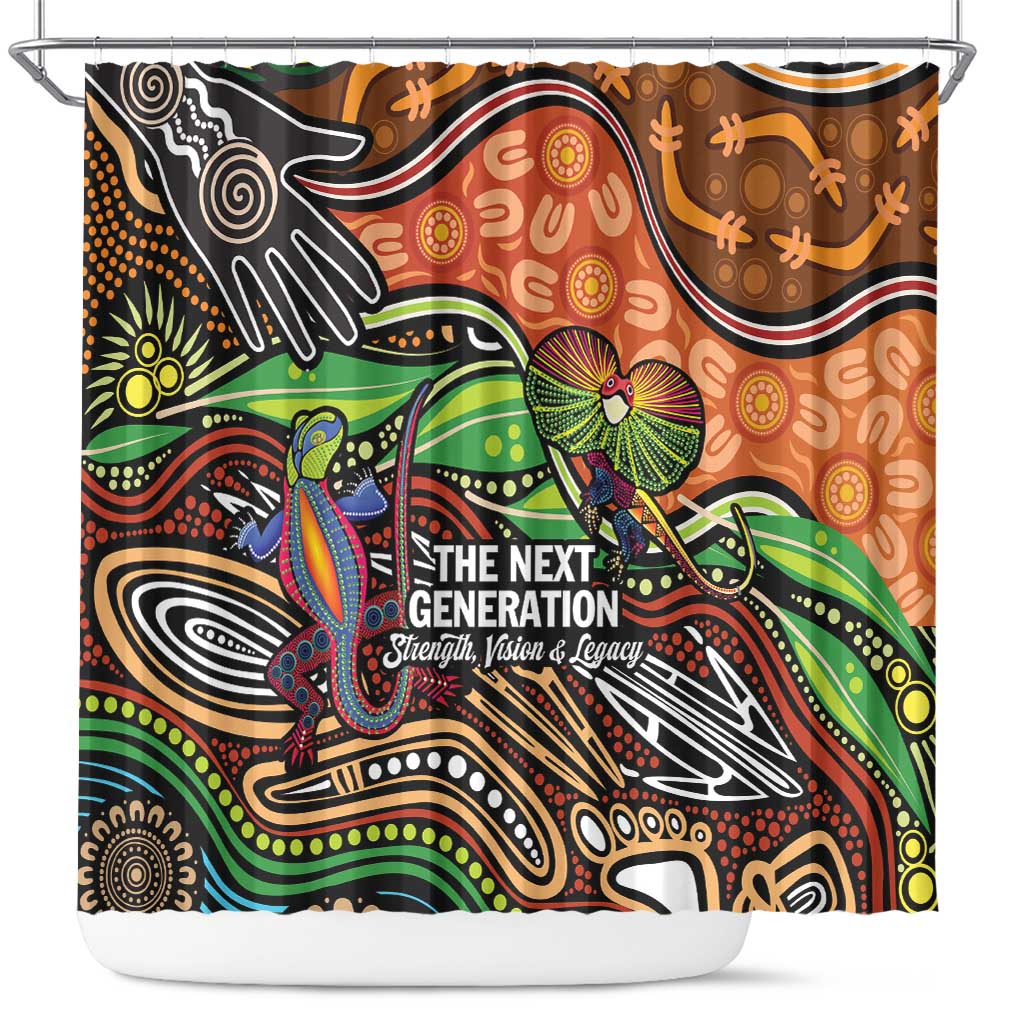 Thriving Together NAIDOC 2025 Shower Curtain Aboriginal Indigenous Art