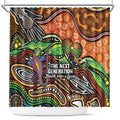 Thriving Together NAIDOC 2025 Shower Curtain Aboriginal Indigenous Art